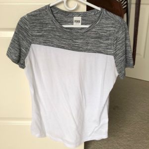 Grey and White T shirt
